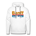 Premium Banff, Canada Hoodie - Retro Mountain & Birds Premium Men's Banff Sweatshirt / Hoodie - white