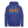 Premium Banff, Canada Hoodie - Retro Mountain & Birds Premium Men's Banff Sweatshirt / Hoodie - royalblue