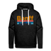 Premium Banff, Canada Hoodie - Retro Mountain & Birds Premium Men's Banff Sweatshirt / Hoodie - charcoal grey