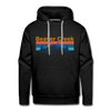Premium Beaver Creek, Colorado Hoodie - Retro Mountain & Birds Premium Men's Beaver Creek Sweatshirt / Hoodie - black