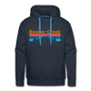Premium Beaver Creek, Colorado Hoodie - Retro Mountain & Birds Premium Men's Beaver Creek Sweatshirt / Hoodie - navy