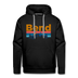 Premium Bend, Oregon Hoodie - Retro Mountain & Birds Premium Men's Bend Sweatshirt / Hoodie - black