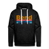 Premium Bend, Oregon Hoodie - Retro Mountain & Birds Premium Men's Bend Sweatshirt / Hoodie - charcoal grey