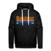 Premium Boulder, Colorado Hoodie - Retro Mountain & Birds Premium Men's Boulder Sweatshirt / Hoodie - charcoal grey