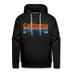 Premium California Hoodie - Retro Mountain & Birds Premium Men's California Sweatshirt / Hoodie - black
