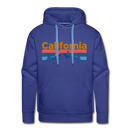 Premium California Hoodie - Retro Mountain & Birds Premium Men's California Sweatshirt / Hoodie - royalblue