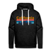 Premium California Hoodie - Retro Mountain & Birds Premium Men's California Sweatshirt / Hoodie - charcoal grey