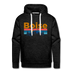 Premium Boise, Idaho Hoodie - Retro Mountain & Birds Premium Men's Boise Sweatshirt / Hoodie - charcoal grey