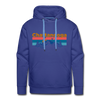 Premium Chattanooga, Tennessee Hoodie - Retro Mountain & Birds Premium Men's Chattanooga Sweatshirt / Hoodie - royalblue