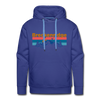 Premium Breckenridge, Colorado Hoodie - Retro Mountain & Birds Premium Men's Breckenridge Sweatshirt / Hoodie - royalblue
