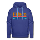 Premium Frisco, Colorado Hoodie - Retro Mountain & Birds Premium Men's Frisco Sweatshirt / Hoodie - royalblue