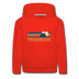 Telluride, Colorado Youth Hoodie - Retro Mountain Youth Telluride Hooded Sweatshirt - red