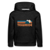 Telluride, Colorado Youth Hoodie - Retro Mountain Youth Telluride Hooded Sweatshirt - charcoal grey