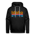Premium Idaho Hoodie - Retro Mountain & Birds Premium Men's Idaho Sweatshirt / Hoodie - black