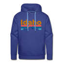 Premium Idaho Hoodie - Retro Mountain & Birds Premium Men's Idaho Sweatshirt / Hoodie - royalblue