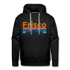 Premium Frisco, Colorado Hoodie - Retro Mountain & Birds Premium Men's Frisco Sweatshirt / Hoodie - black