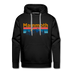 Premium Mammoth, California Hoodie - Retro Mountain & Birds Premium Men's Mammoth Sweatshirt / Hoodie - black