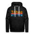 Premium Lake Tahoe, California Hoodie - Retro Mountain & Birds Premium Men's Lake Tahoe Sweatshirt / Hoodie - charcoal grey