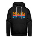 Premium Moab, Utah Hoodie - Retro Mountain & Birds Premium Men's Moab Sweatshirt / Hoodie - black