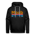 Premium Moab, Utah Hoodie - Retro Mountain & Birds Premium Men's Moab Sweatshirt / Hoodie - black