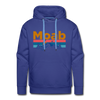 Premium Moab, Utah Hoodie - Retro Mountain & Birds Premium Men's Moab Sweatshirt / Hoodie