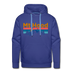 Premium Mt Hood, Oregon Hoodie - Retro Mountain & Birds Premium Men's Mt Hood Sweatshirt / Hoodie - royalblue