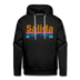 Premium Salida, Colorado Hoodie - Retro Mountain & Birds Premium Men's Salida Sweatshirt / Hoodie - black