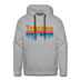 Premium Truckee, California Hoodie - Retro Mountain & Birds Premium Men's Truckee Sweatshirt / Hoodie - heather grey