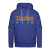 Premium Truckee, California Hoodie - Retro Mountain & Birds Premium Men's Truckee Sweatshirt / Hoodie
