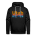 Premium Utah Hoodie - Retro Mountain & Birds Premium Men's Utah Sweatshirt / Hoodie - black