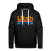 Premium Utah Hoodie - Retro Mountain & Birds Premium Men's Utah Sweatshirt / Hoodie - charcoal grey
