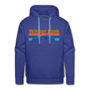 Premium Winter Park, Colorado Hoodie - Retro Mountain & Birds Premium Men's Winter Park Sweatshirt / Hoodie - royalblue