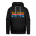 Premium Ski Bum Hoodie - Retro Mountain & Birds Premium Men's Ski Bum Sweatshirt / Hoodie - black