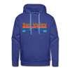 Premium Sun Valley, Idaho Hoodie - Retro Mountain & Birds Premium Men's Sun Valley Sweatshirt / Hoodie