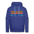 Premium Vermont Hoodie - Retro Mountain & Birds Premium Men's Vermont Sweatshirt / Hoodie - royalblue