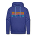 Premium Wyoming Hoodie - Retro Mountain & Birds Premium Men's Wyoming Sweatshirt / Hoodie - royalblue