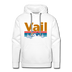 Premium Vail, Colorado Hoodie - Retro Mountain & Birds Premium Men's Vail Sweatshirt / Hoodie - white