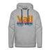 Premium Vail, Colorado Hoodie - Retro Mountain & Birds Premium Men's Vail Sweatshirt / Hoodie - heather grey