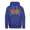 Premium Vail, Colorado Hoodie - Retro Mountain & Birds Premium Men's Vail Sweatshirt / Hoodie - royalblue