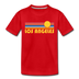 Los Angeles, California Toddler T-Shirt - Retro Sun Los Angeles Toddler Tee - red