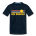 Los Angeles, California Toddler T-Shirt - Retro Sun Los Angeles Toddler Tee - deep navy