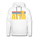 Alta - Retro Sun Hoodie - white