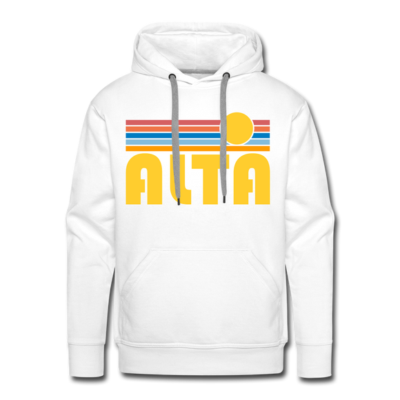 Alta - Retro Sun Hoodie - white