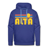 Alta - Retro Sun Hoodie - royal blue
