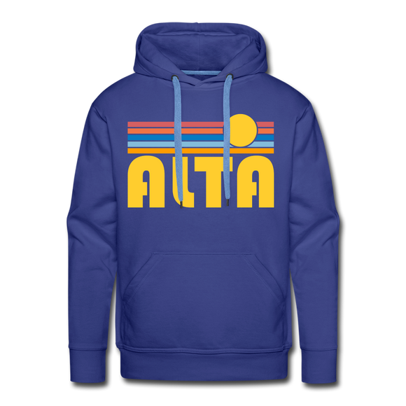 Alta - Retro Sun Hoodie - royal blue