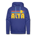Alta - Retro Sun Hoodie - royal blue