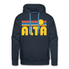 Alta - Retro Sun Hoodie - navy