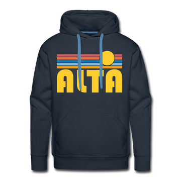 Alta - Retro Sun Hoodie - navy