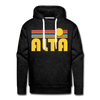Alta - Retro Sun Hoodie - charcoal grey