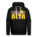 Alta - Retro Sun Hoodie - charcoal grey